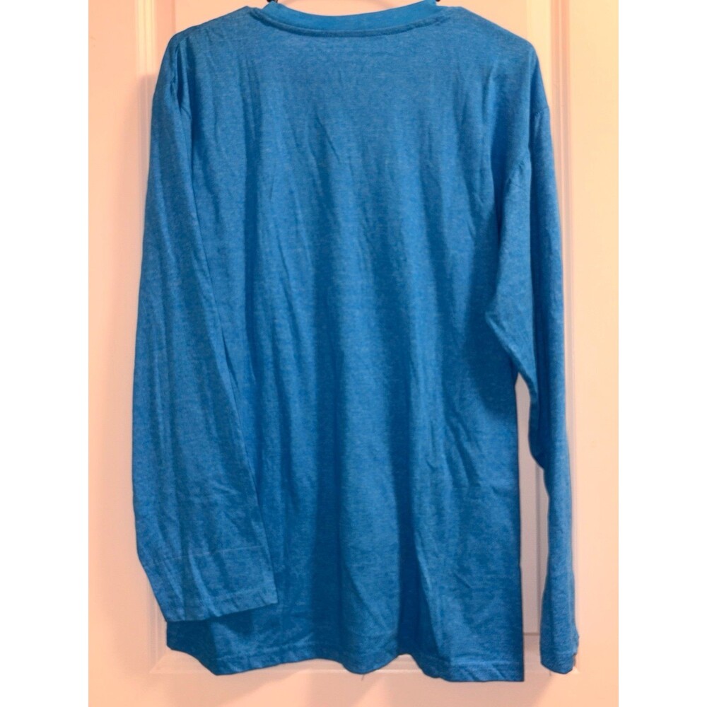 Montage men’s L long sleeve t shirt heathered blue - Picture 5 of 5